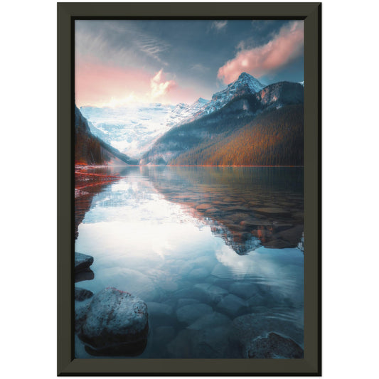 Lake of the little fishes - Museum-Quality Matte Paper Metal Framed Poster