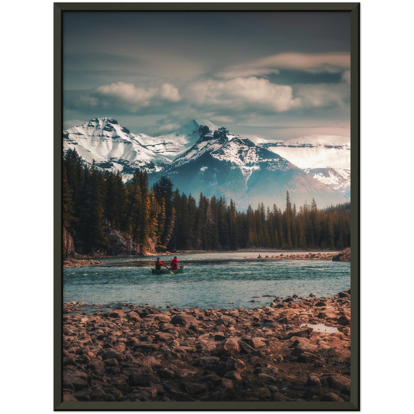 Path of Paddle - Museum-Quality Matte Paper Metal Framed Poster