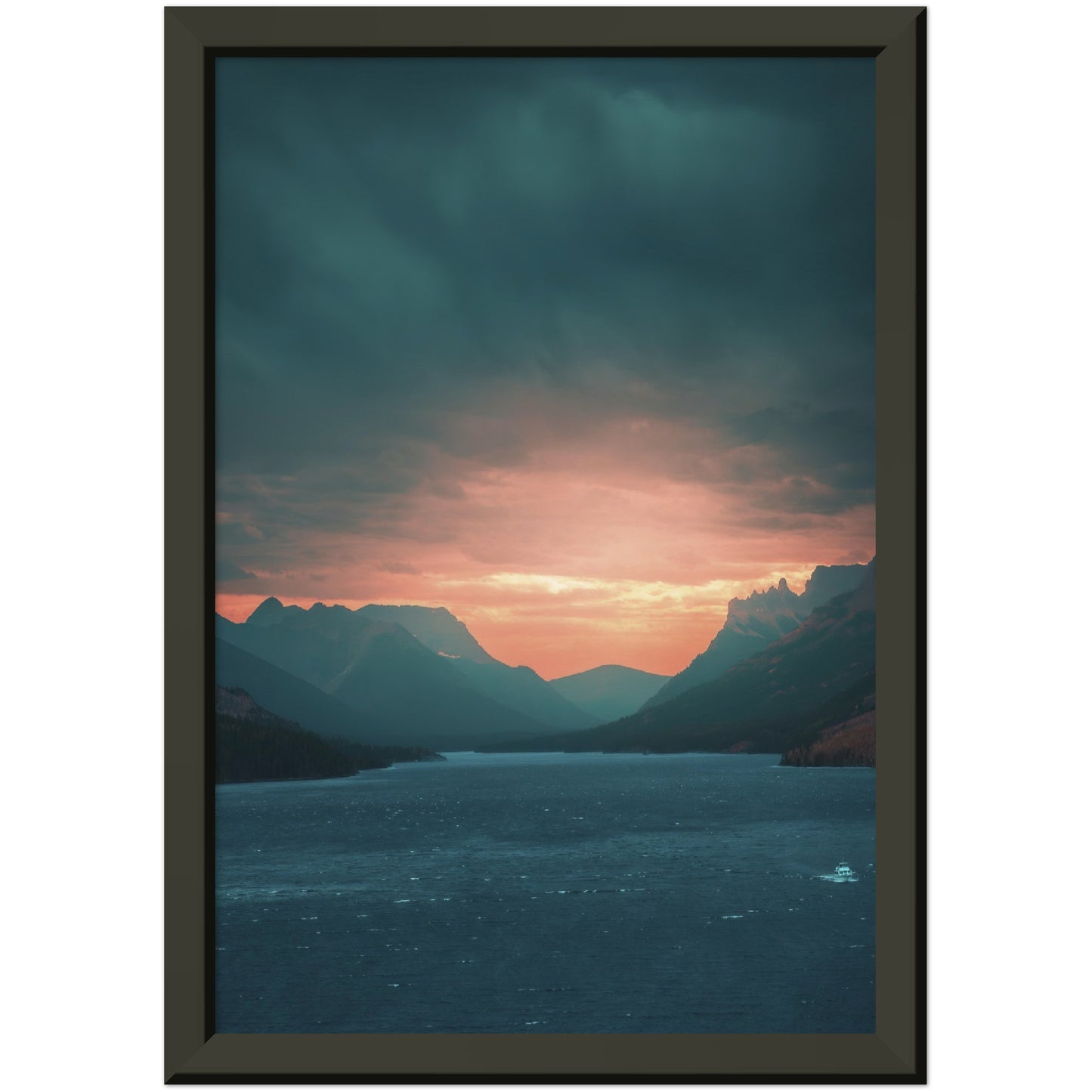 The Perfect Storm - Museum-Quality Matte Paper Metal Framed Poster