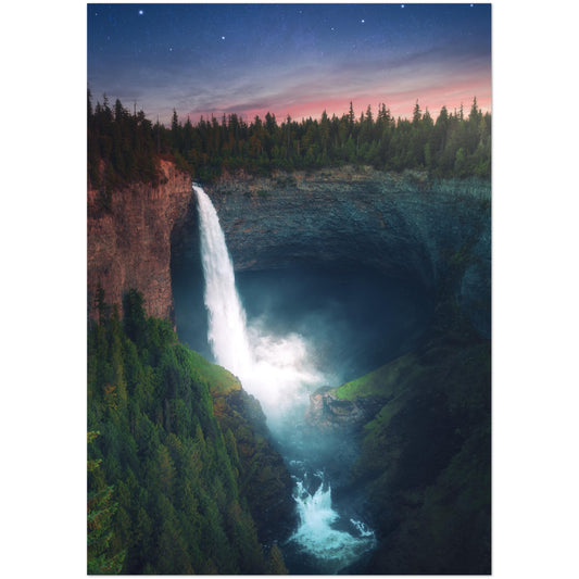 Galactic Waterfall - Premium Matte Paper Poster