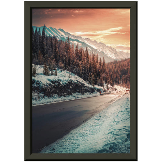 In the Shadow of the Valley - Museum-Quality Matte Paper Metal Framed Poster
