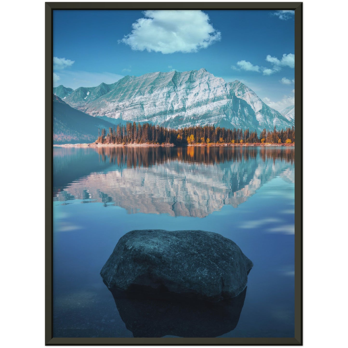 Iconic Reflections - Museum-Quality Matte Paper Metal Framed Poster