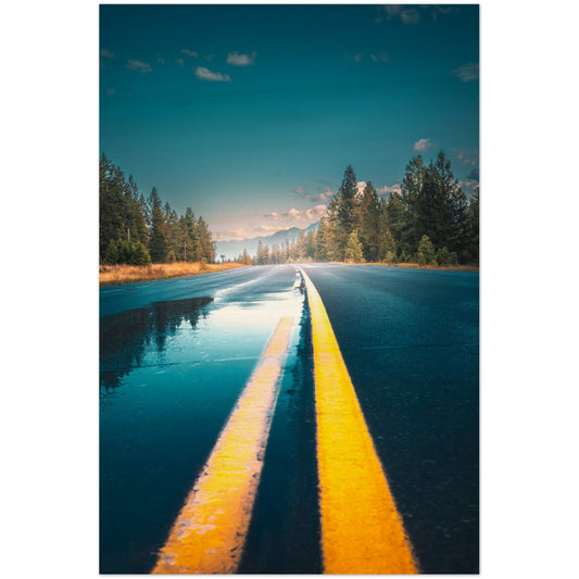 Highway of Reflections - Wood Print