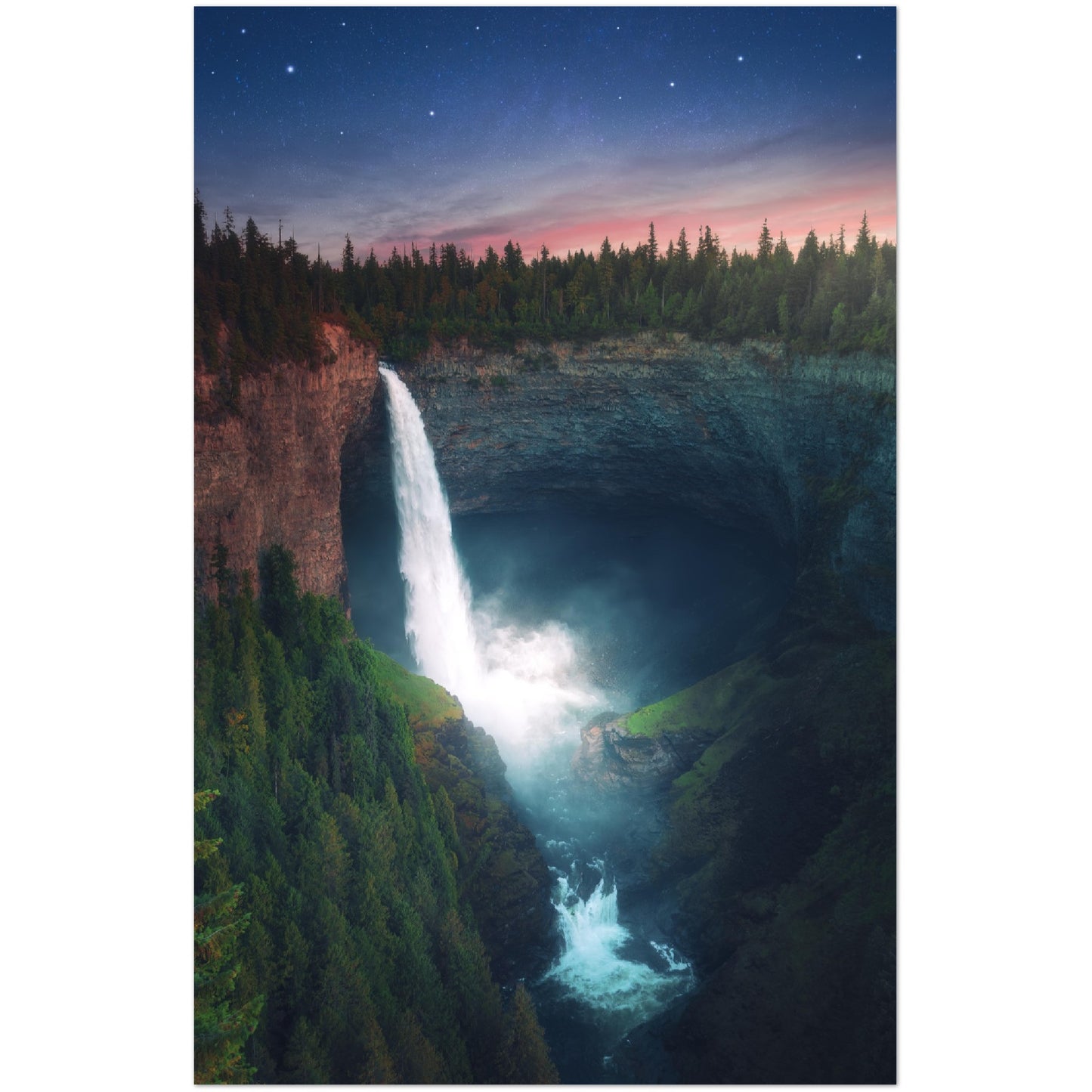 Galactic Waterfall - Premium Matte Paper Poster