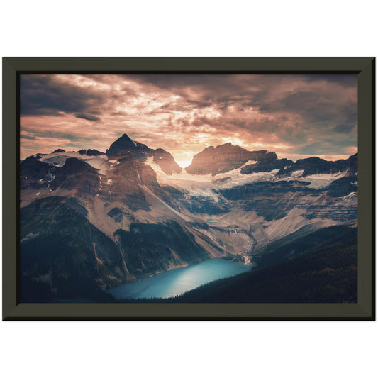 Mountain Ink - Museum-Quality Matte Paper Metal Framed Poster