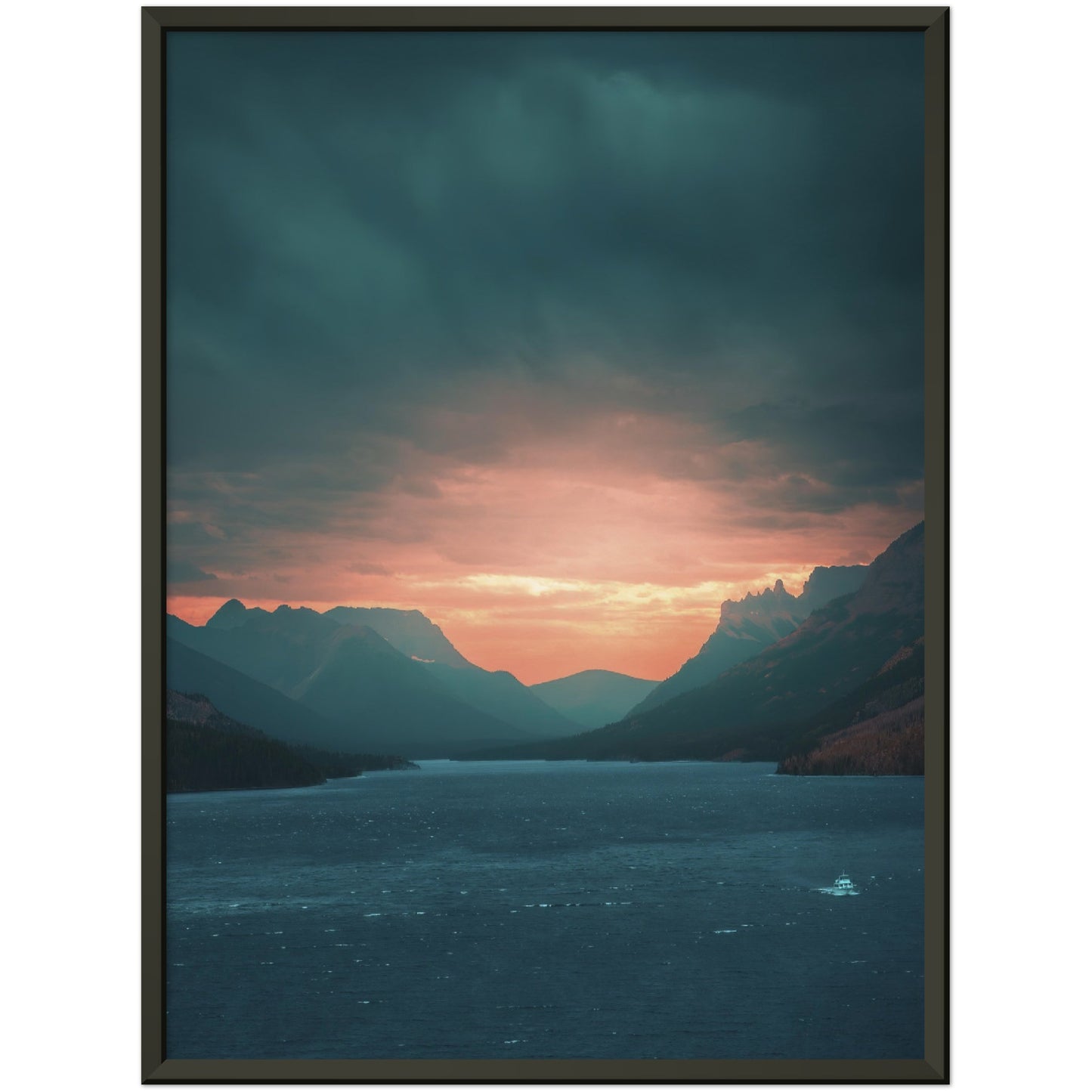 The Perfect Storm - Museum-Quality Matte Paper Metal Framed Poster
