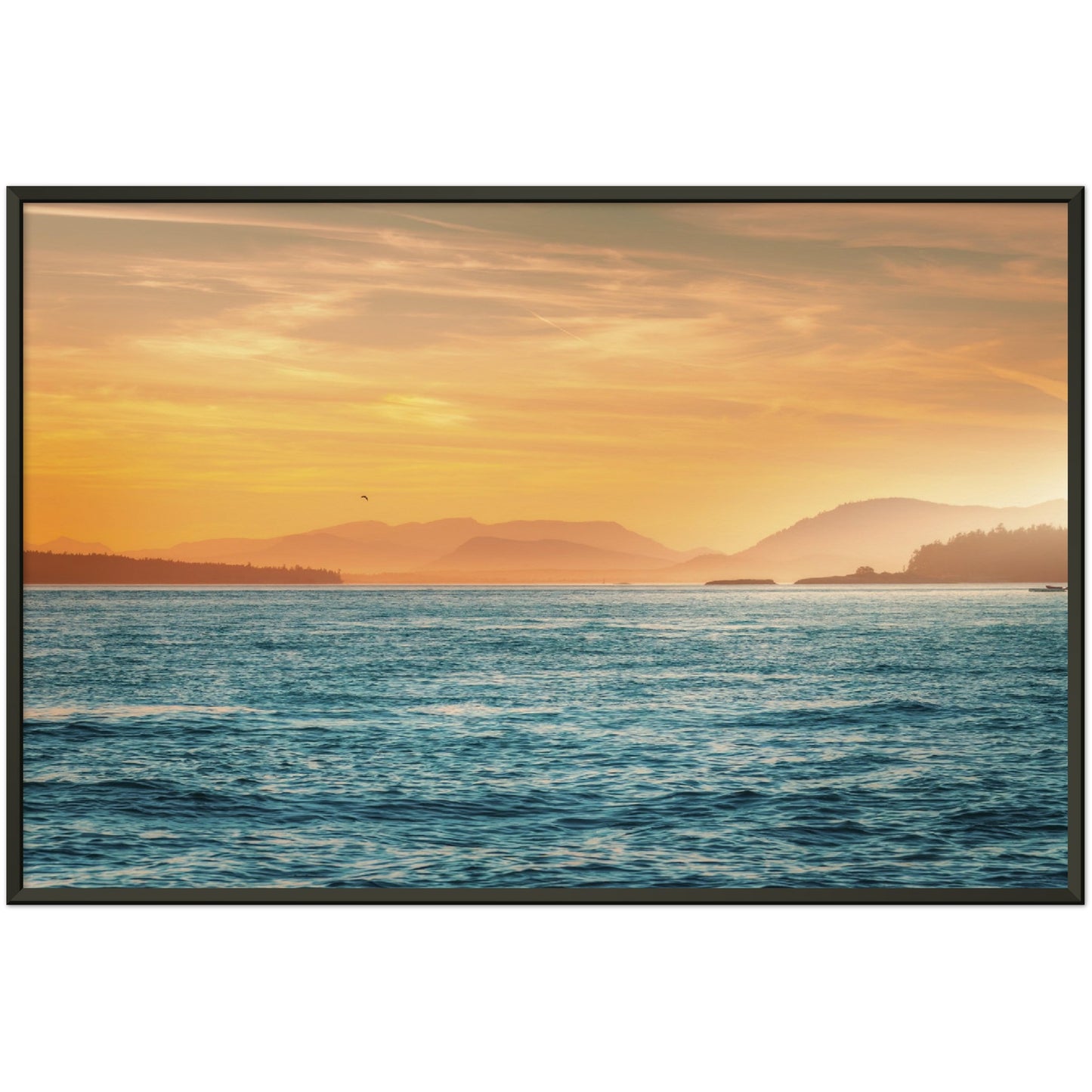 Layers of Light - Museum-Quality Matte Paper Metal Framed Poster
