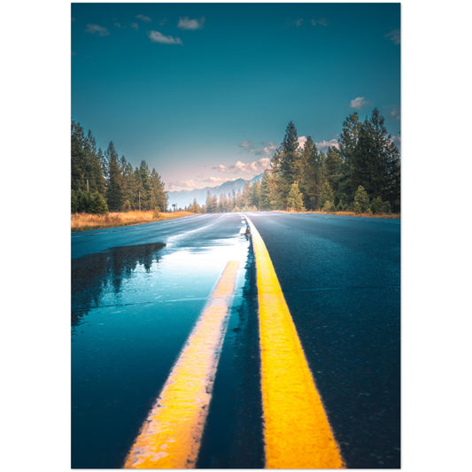 Highway of Reflections - Premium Matte Paper Poster